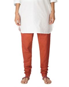 Fabindia Women Rust Mangalgiri Churidar