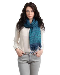 Fabindia Women Blue Stole