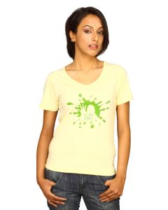 DUSG Women Reuse Reduce Bamboo Yellow Top