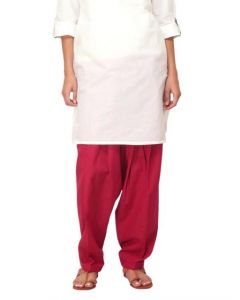 Fabindia Women Red Mangalgiri Salwar