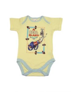 Madagascar3 Infant Girls Lemon Yellow Snapsuit Romper