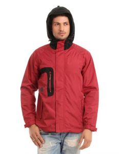 Just Natural Unisex Red Rain Jacket