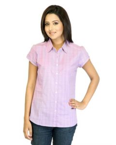 Arrow Woman Check Pink Shirt