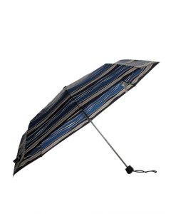 United Colors of Benetton Women Stripes Blue Black Umbrella