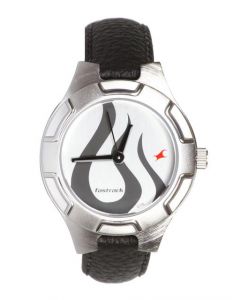 Fastrack Women Bikers Analog Steel Black Watch