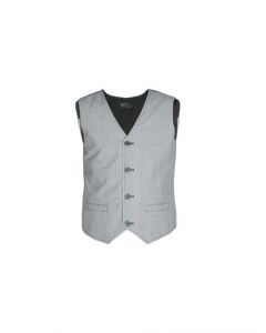 United Colors of Benetton Boys Check Grey Waistcoat