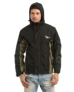 Just Natural Unisex Black Rain Jacket
