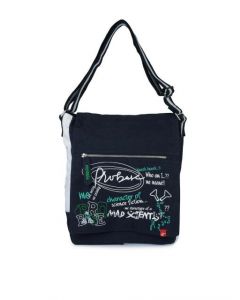 Probase Men Navy Blue Messenger Bag