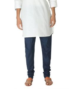 Fabindia Women Navy Blue Mangalgiri Churidar