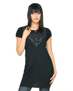 Scullers For Her Women Fashion Summer Black Tunics