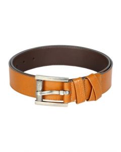 Fastrack Men Grey Brass Buckles Brown Belts