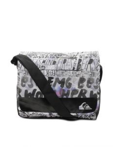 Quiksilver Men Black & White Messenger Bag