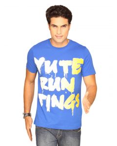 Puma Men's Slogan Blue T-shirt
