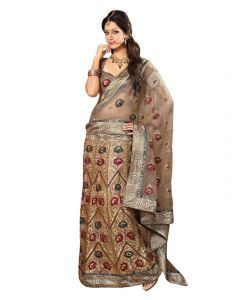 FNF Brown & Gold Bridal Collection Lehenga Choli
