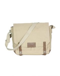 Wrangler Men Light Khaki Canvas Messenger Bag