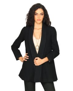 Forever New Women Long Black Jacket