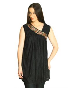 Scullers For Her Women Lace Black Tunics