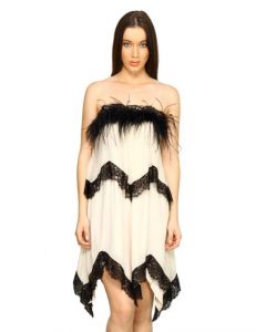 Forever New Women Cream Fur Dress