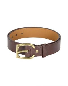 Fastrack Men Non Leather Choclate Fanch Brass Buckles Brown Belts