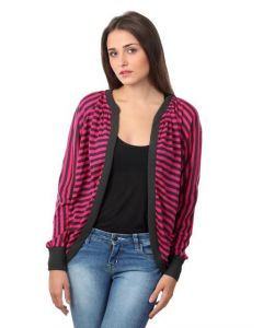 ONLY Women Magenta & Grey Sweater