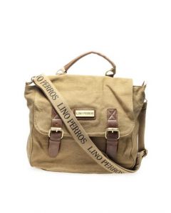 Lino Perros Unisex Khaki Satchel