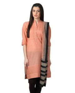 Fabindia Women Printed Red Dupatta