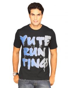 Puma Men's Slogan Black T-shirt