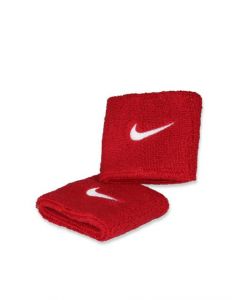 Nike Unisex Swoosh Red Wristbands