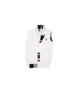 United Colors of Benetton Boys White Waistcoat