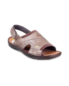iD Men Casual Leather/Felt Beige Sandal