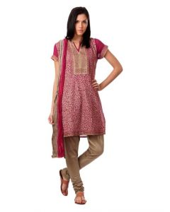 Aneri Women Magenta Salwar Suit