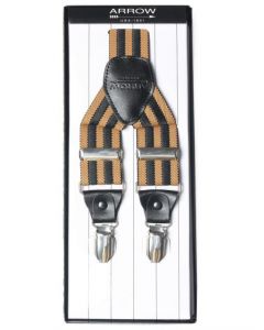 Arrow Men Black/Beige Suspenders