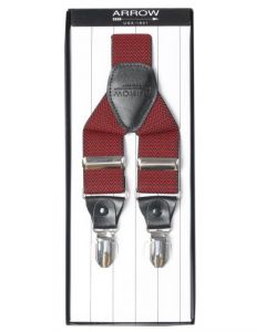 Arrow Men Maroon Suspenders