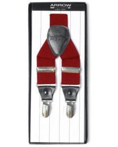 Arrow Men Red Suspenders