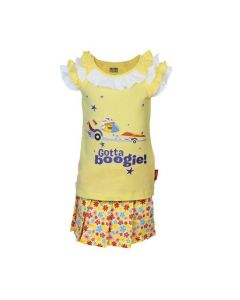 Little Miss Girls Blazing Yellow Clothing Set