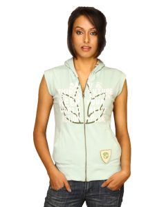 DUSG Women Bandhavgarh Organic Aqua Top