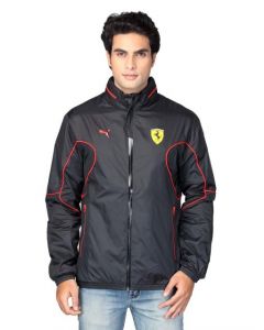 Puma Men Windbreaker Black Ferrari Jacket