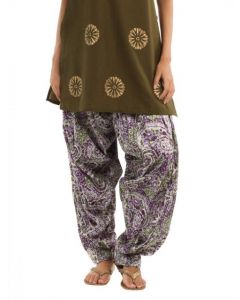 Shree Women Purple & Green Patiala