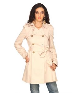 Forever New Women Long Peach Jacket