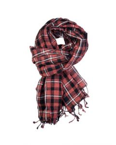 Reid & Taylor Men Red & Black Scarf