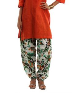 Shree Women Mustard & Green Patiala