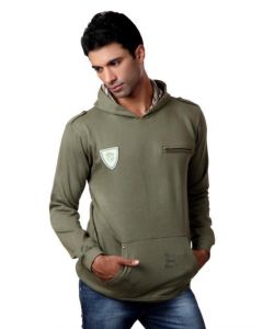 Do u speak green Men Olive Sweatshirt