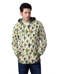 Do u speak green Men Printed Beige Sweatshirt
