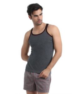 Chromozome Men Charcoal Innerwear Vest
