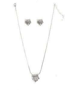Estelle Women Silver Earring & Pendant Set