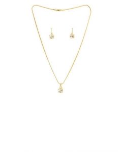 Estelle Women Gold Earring & Pendant Set