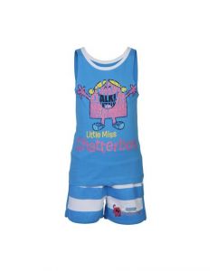 Little Miss Girls Chatterbox Blue Clothing Set