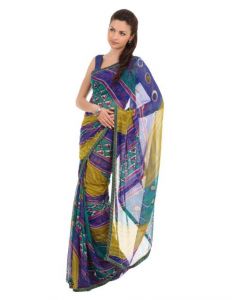FNF Multicoloured Evening Wear Sari