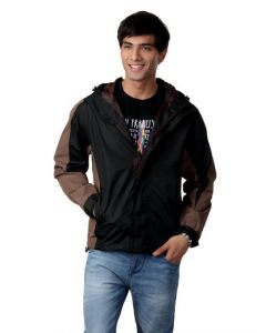 Just Natural Men Black Rain Jacket