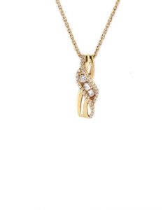 Lucera Gold Plated Pendant With Chain